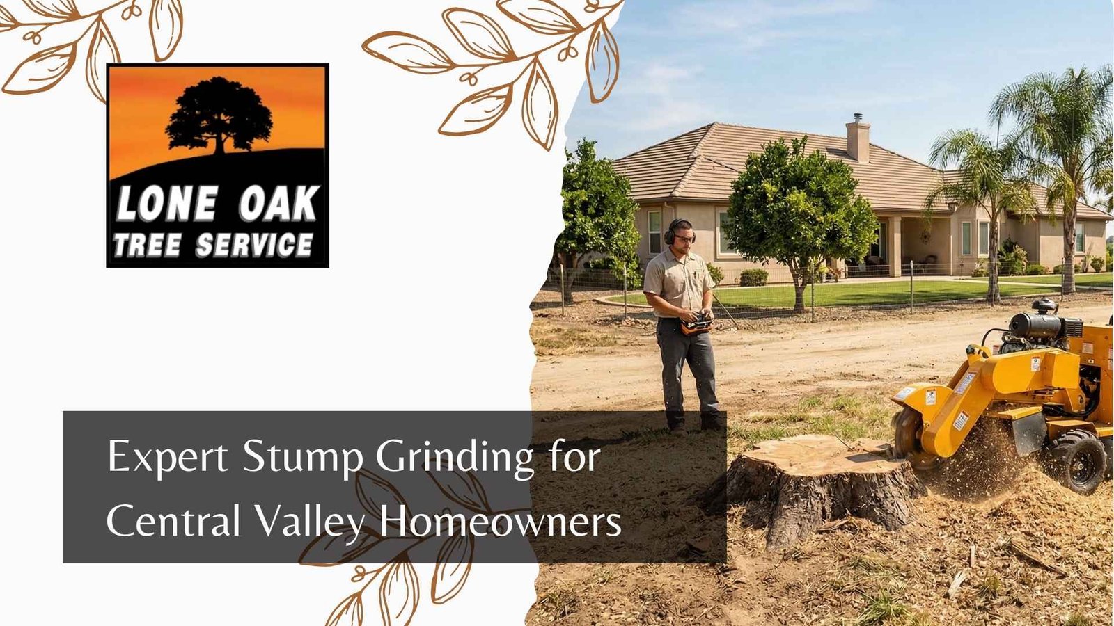 Expert Stump Grinding for Central Valley Homeowners