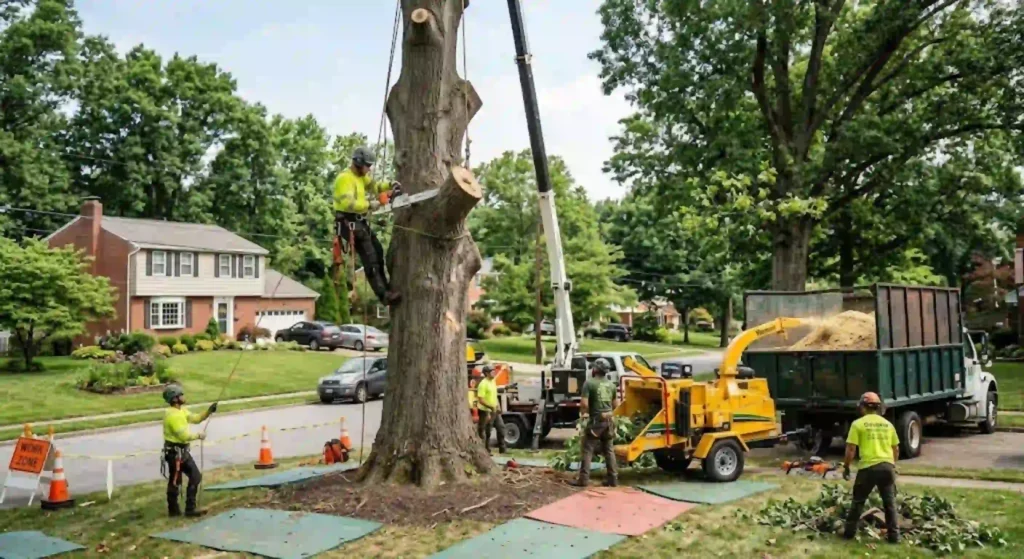 Professional large tree removal in Oakdale