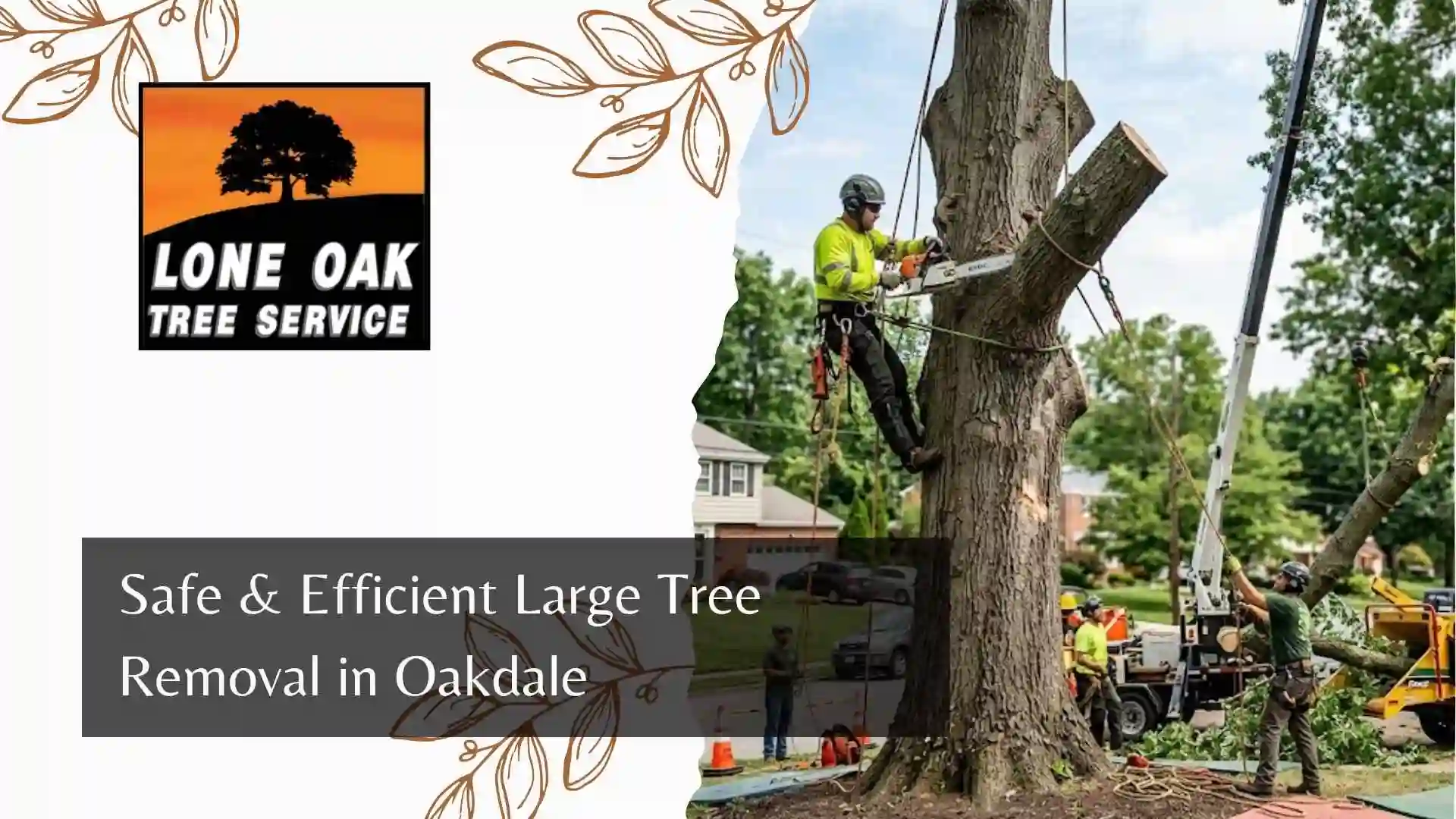 Safe & Efficient Large Tree Removal in Oakdale